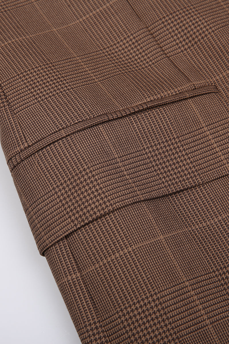 The Chestnut Glen Check DB Suit