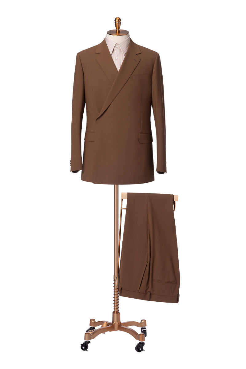 The Caramel Minimalist Wrap Suit