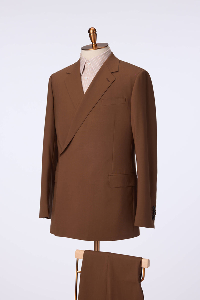 The Caramel Minimalist Wrap Suit