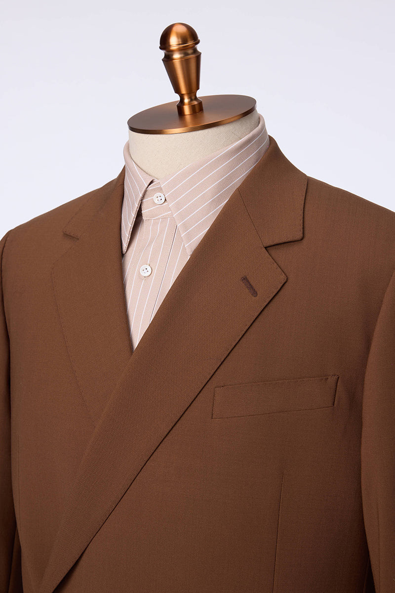 The Caramel Minimalist Wrap Suit