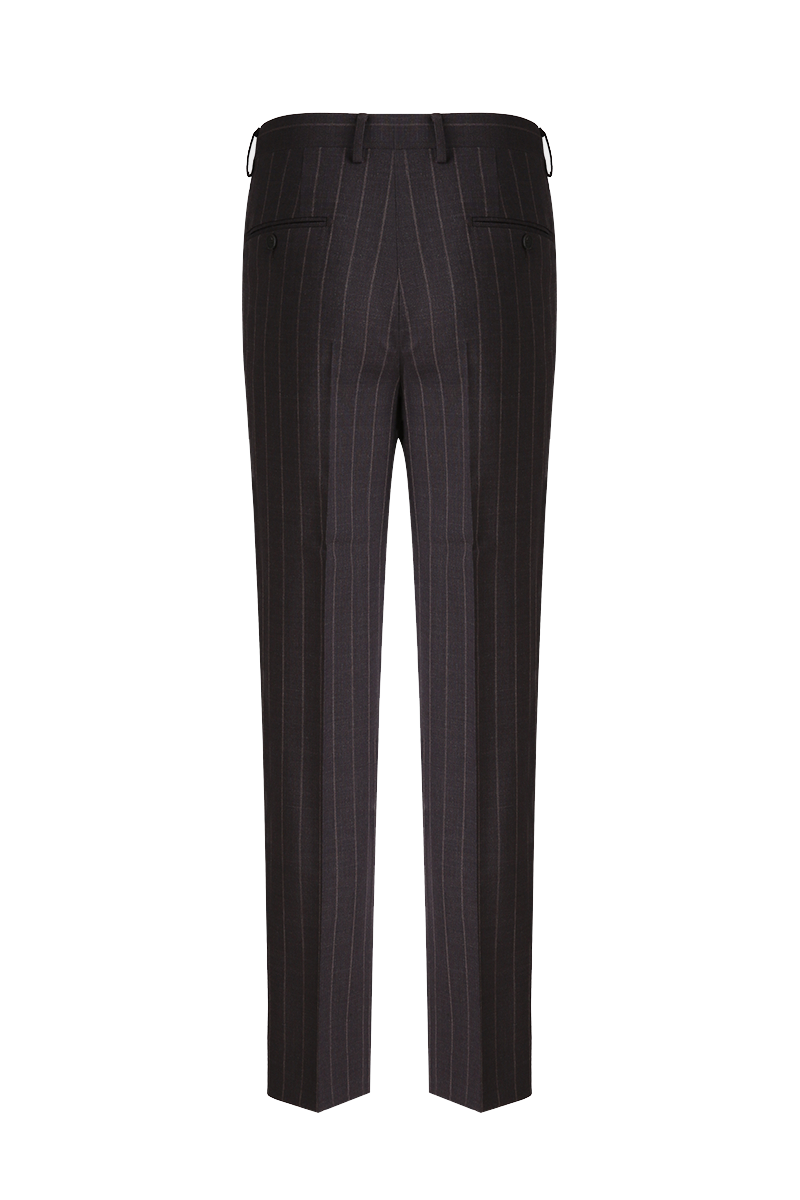 The Brown Winter Pinstripe DB Suit