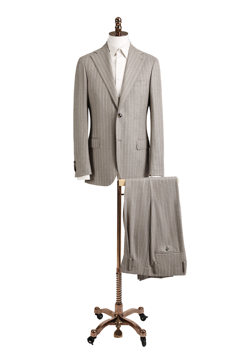 The Sand Pinstripe Suit