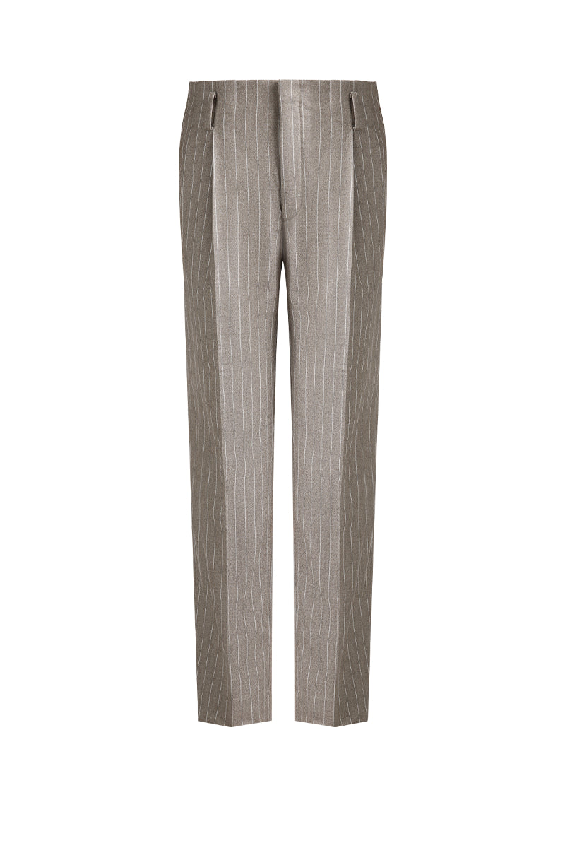 The Sand Pinstripe Suit