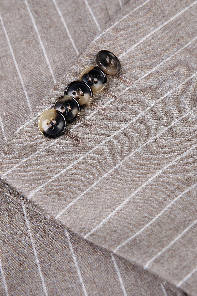 The Sand Pinstripe Suit