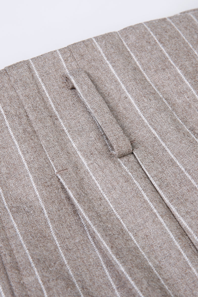 The Sand Pinstripe Suit