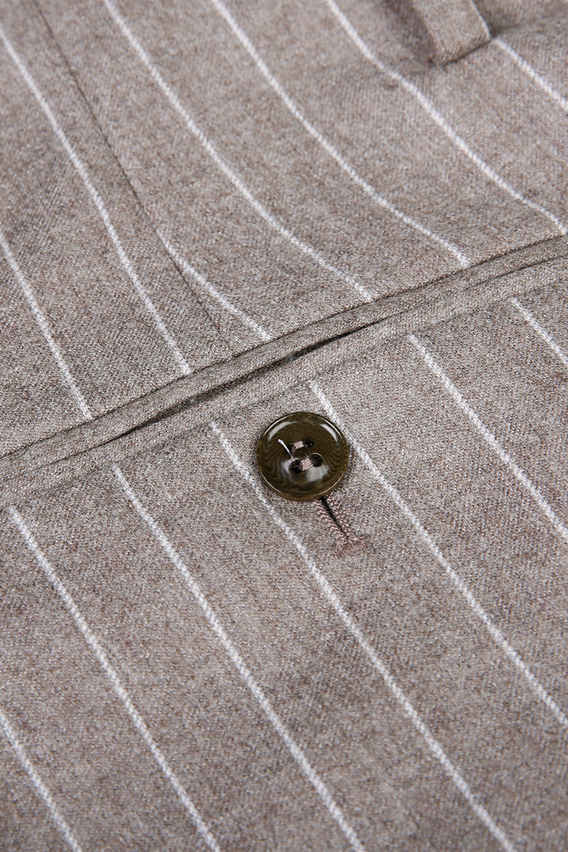 The Sand Pinstripe Suit