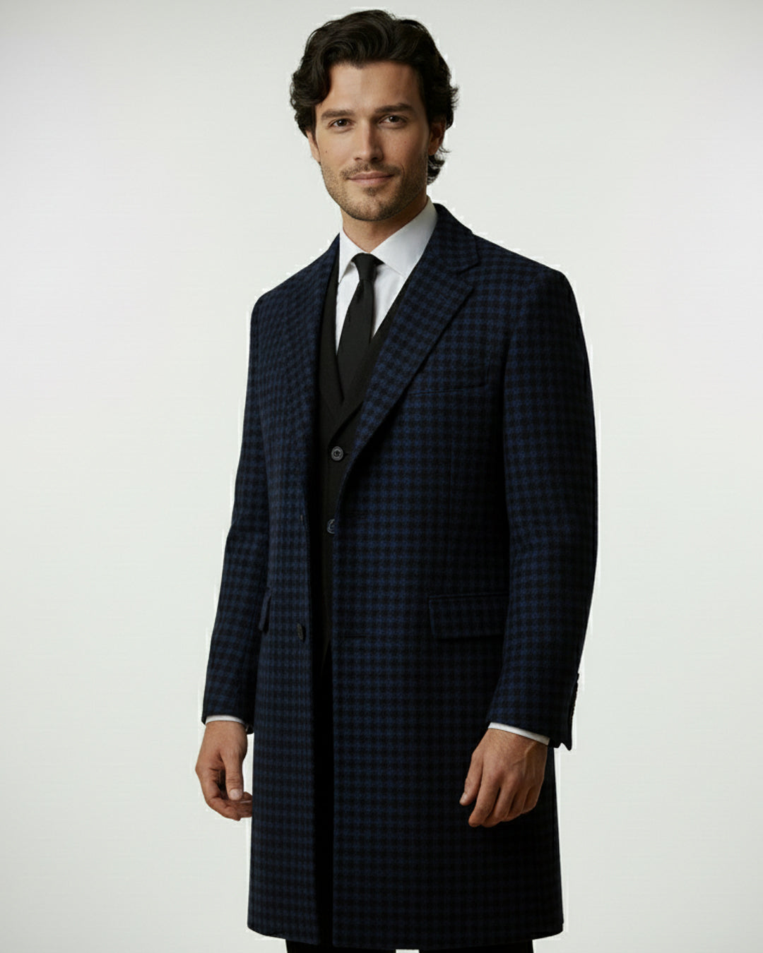 The Navy Chesterfield Overcoat