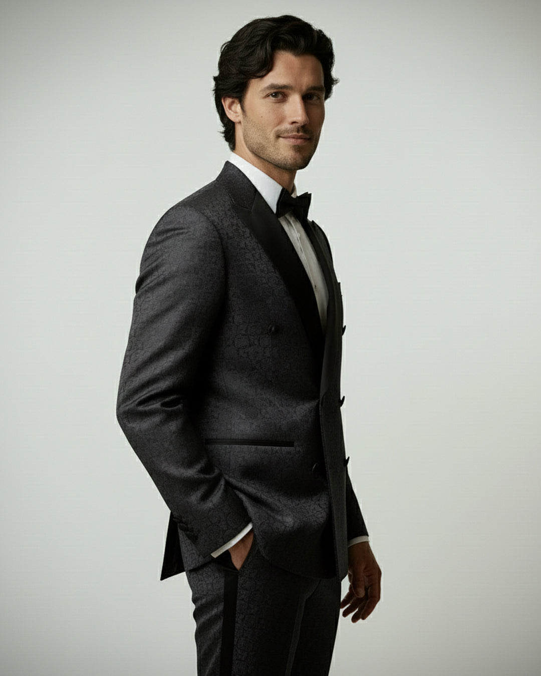 The Charcoal Jacquard Tuxedo