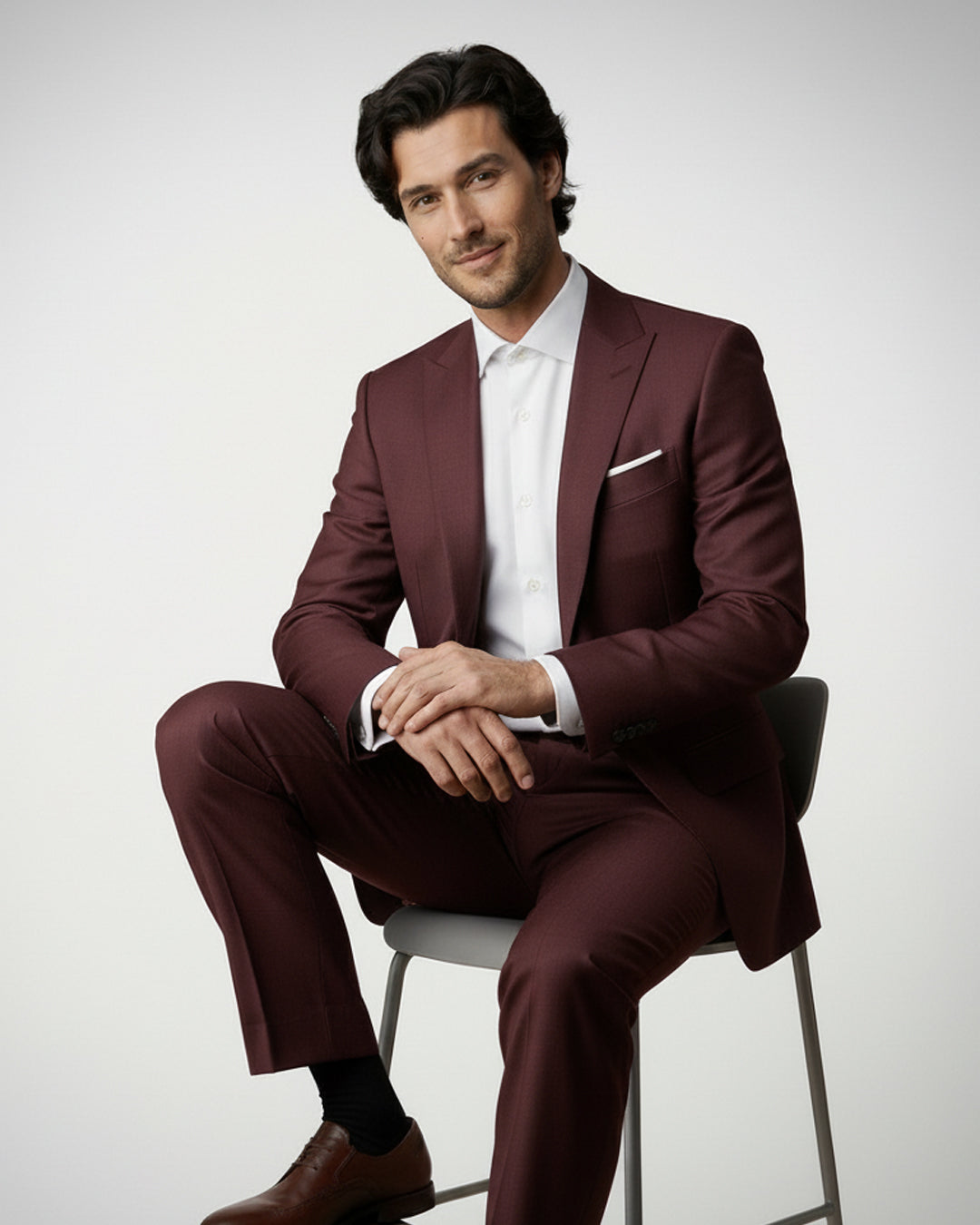 The Burgundy Crest Blazer