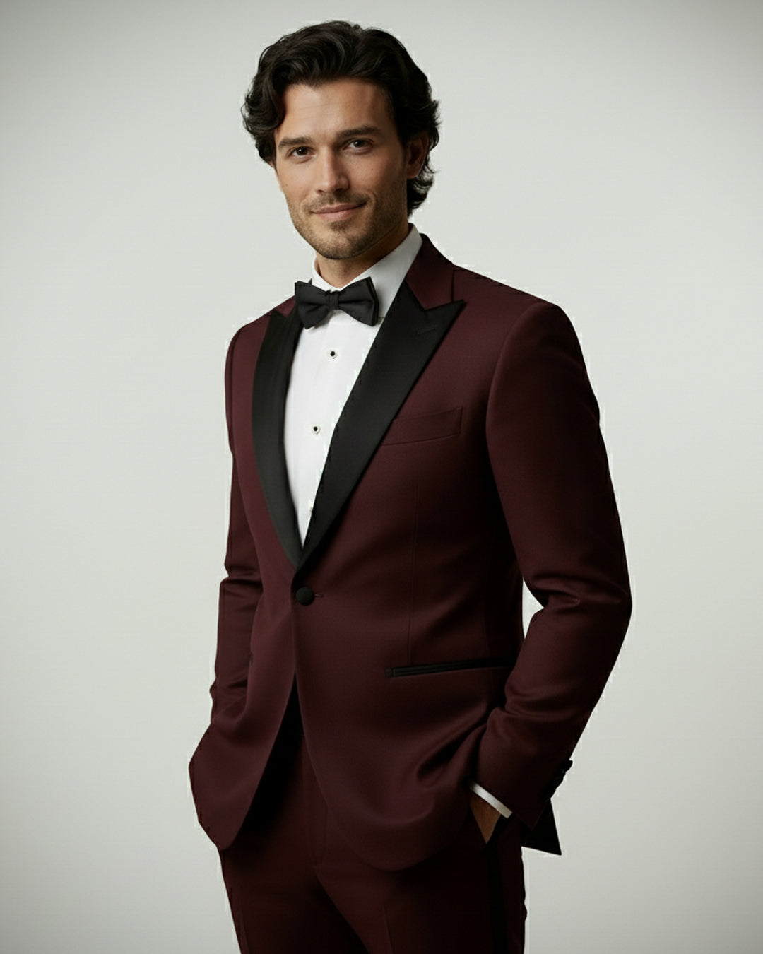 The Burgundy Royale Tuxedo