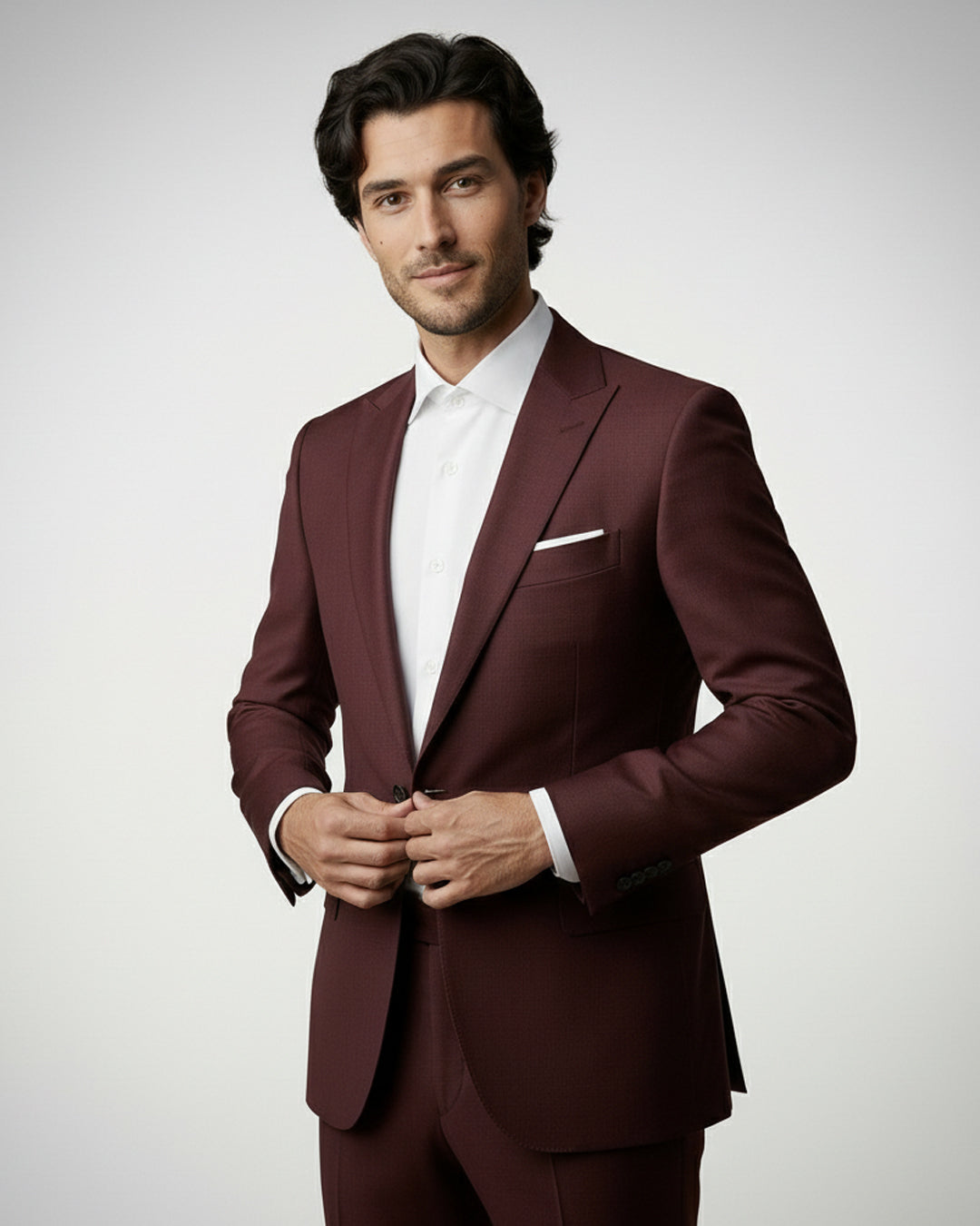 The Burgundy Crest Blazer