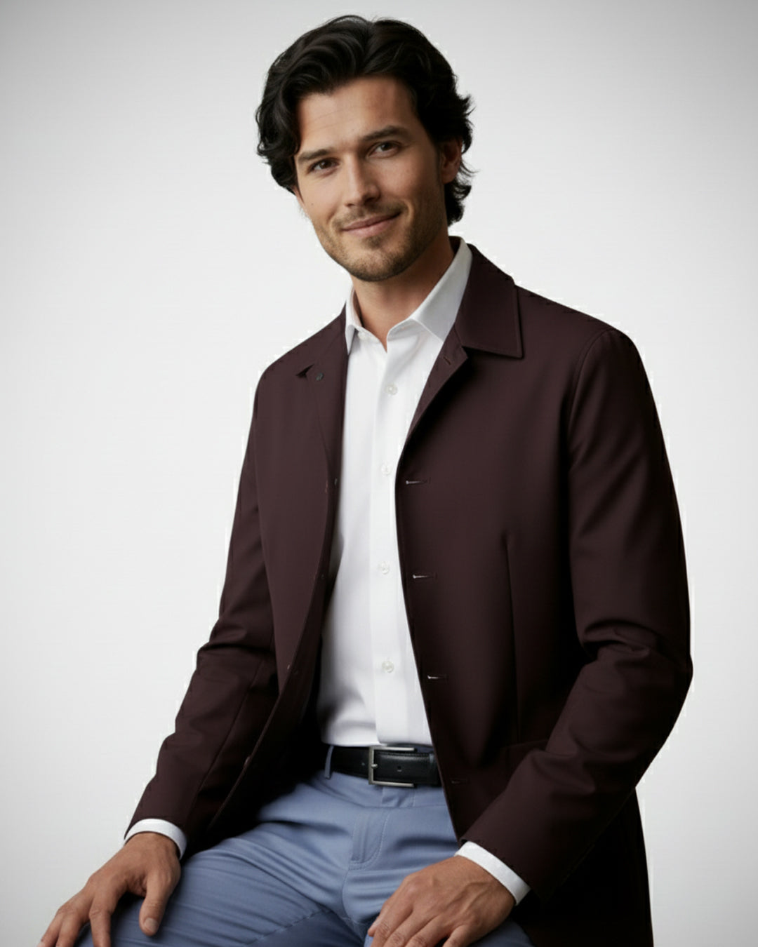 The Burgundy Atlas Jacket