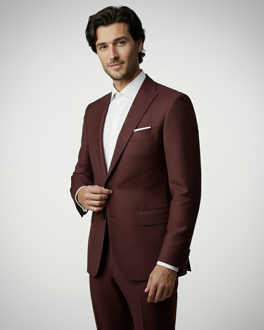 The Burgundy Crest Blazer