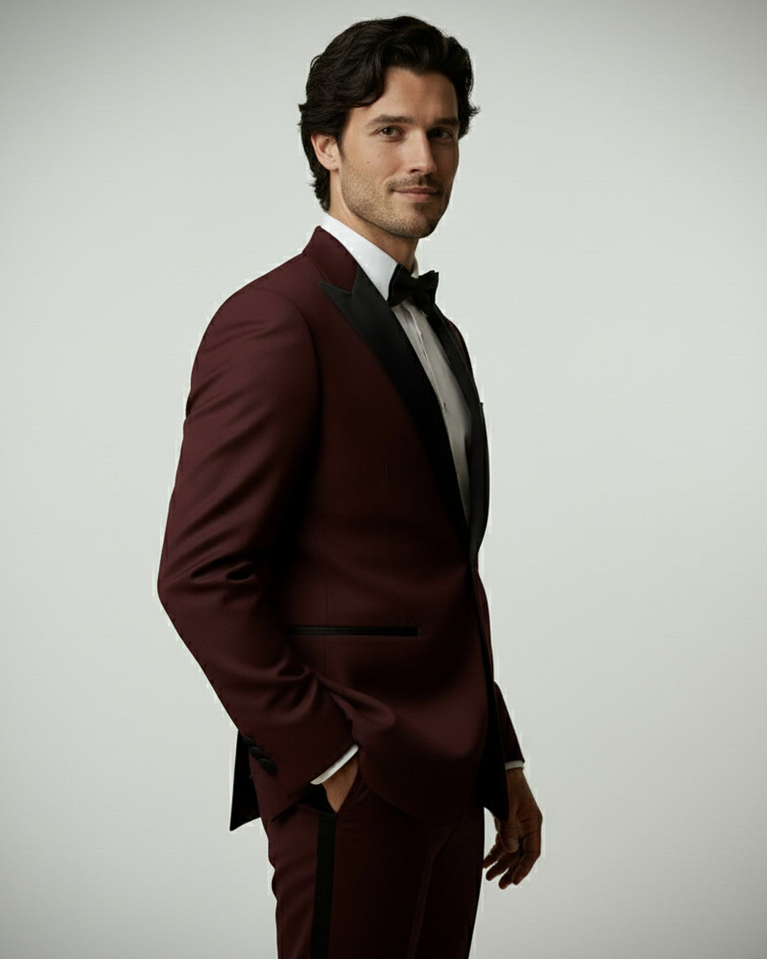 The Burgundy Royale Tuxedo