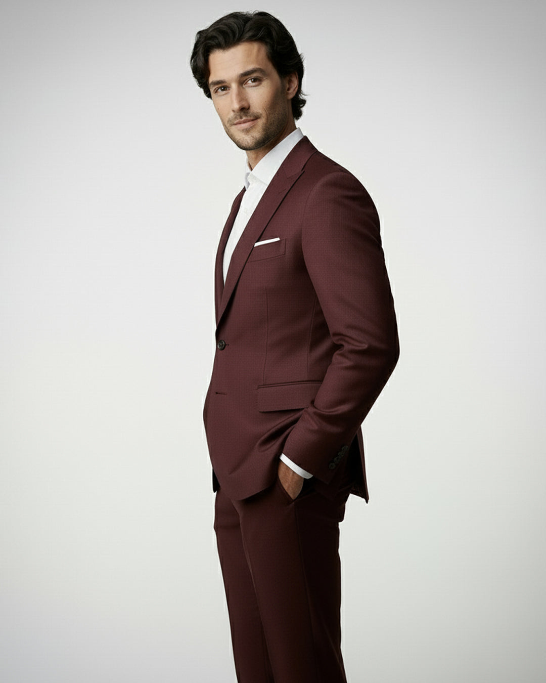 The Burgundy Crest Blazer