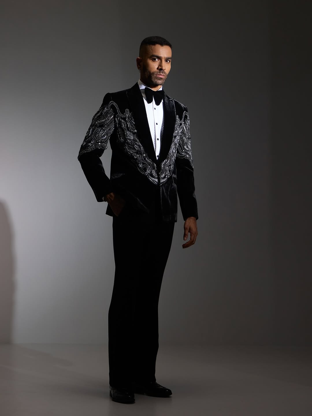 Black and Silver Noir Tuxedo