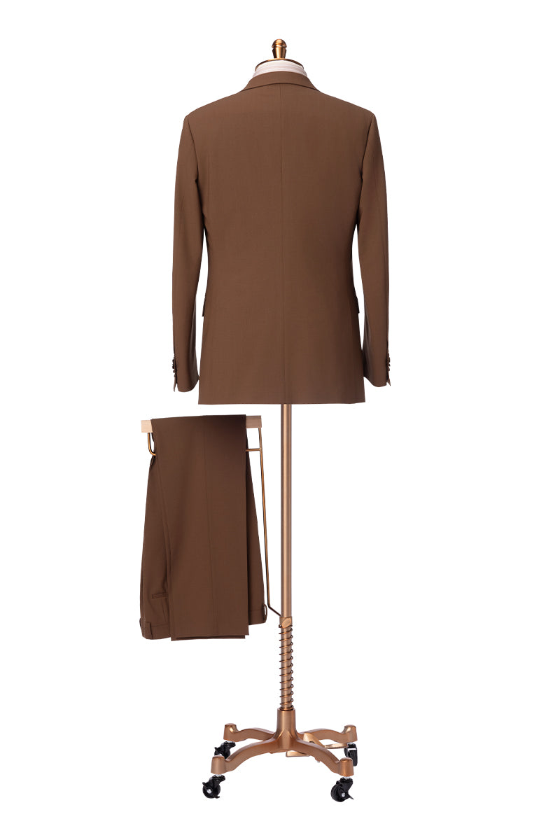 The Caramel Minimalist Wrap Suit