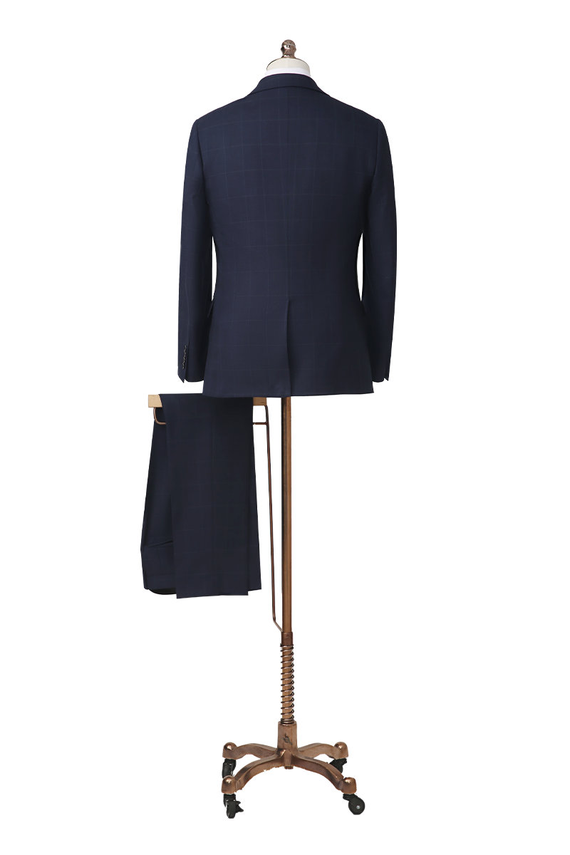 The Navy Windowpane Business Suit