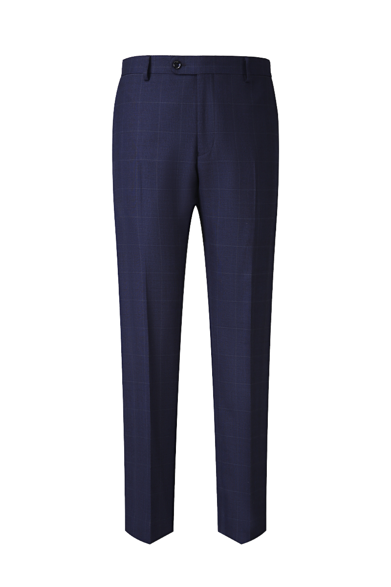 The Navy Windowpane Business Suit