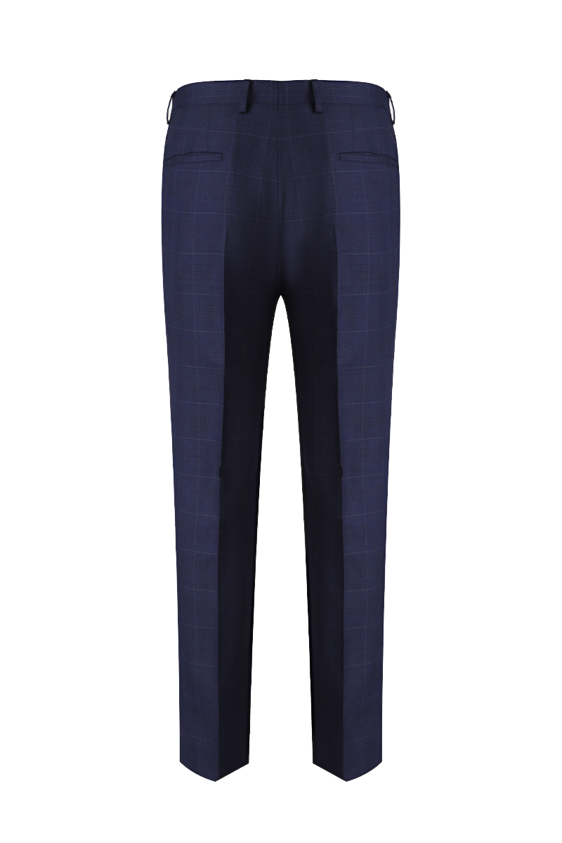 The Navy Windowpane Business Suit