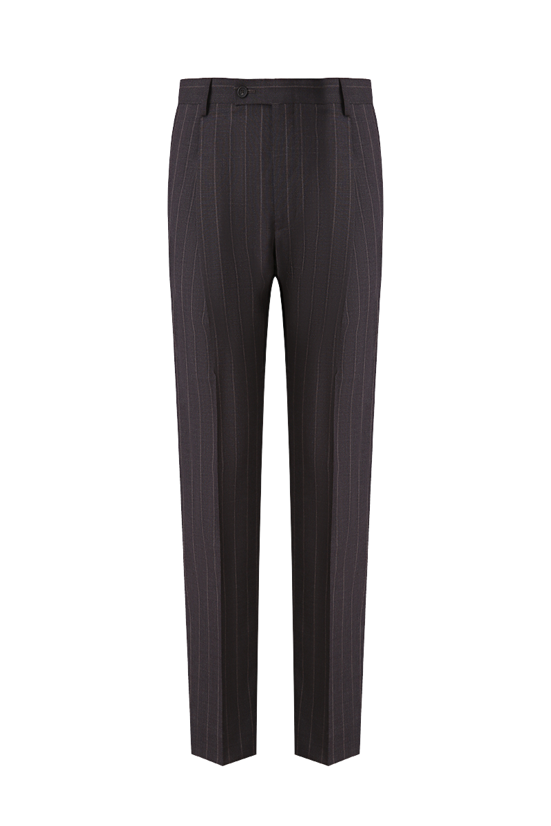 The Brown Winter Pinstripe DB Suit