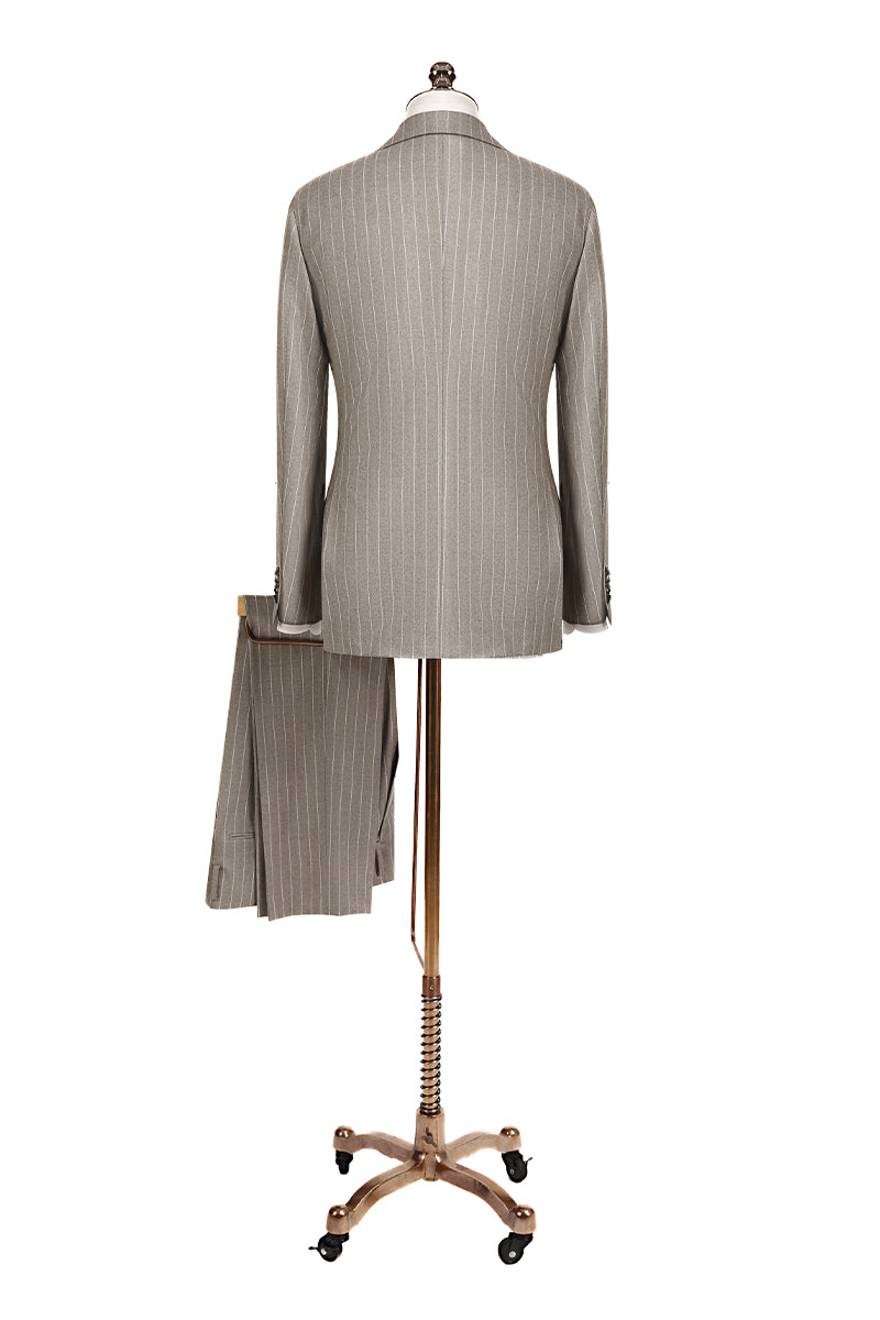 The Sand Pinstripe Suit