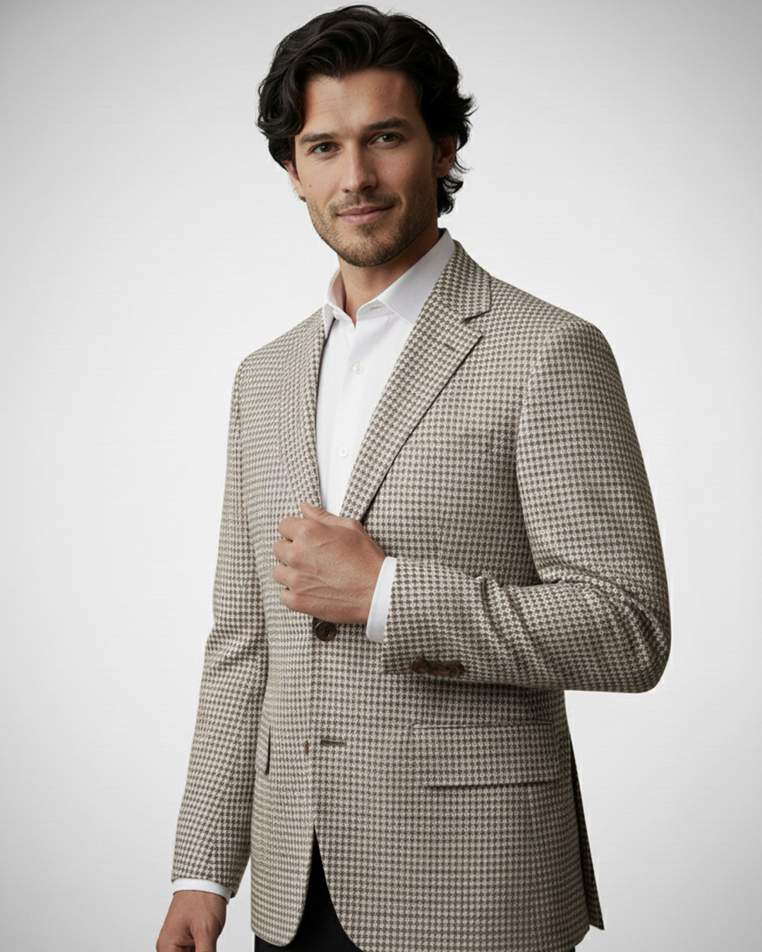 The Taupe Houndstooth Jacket