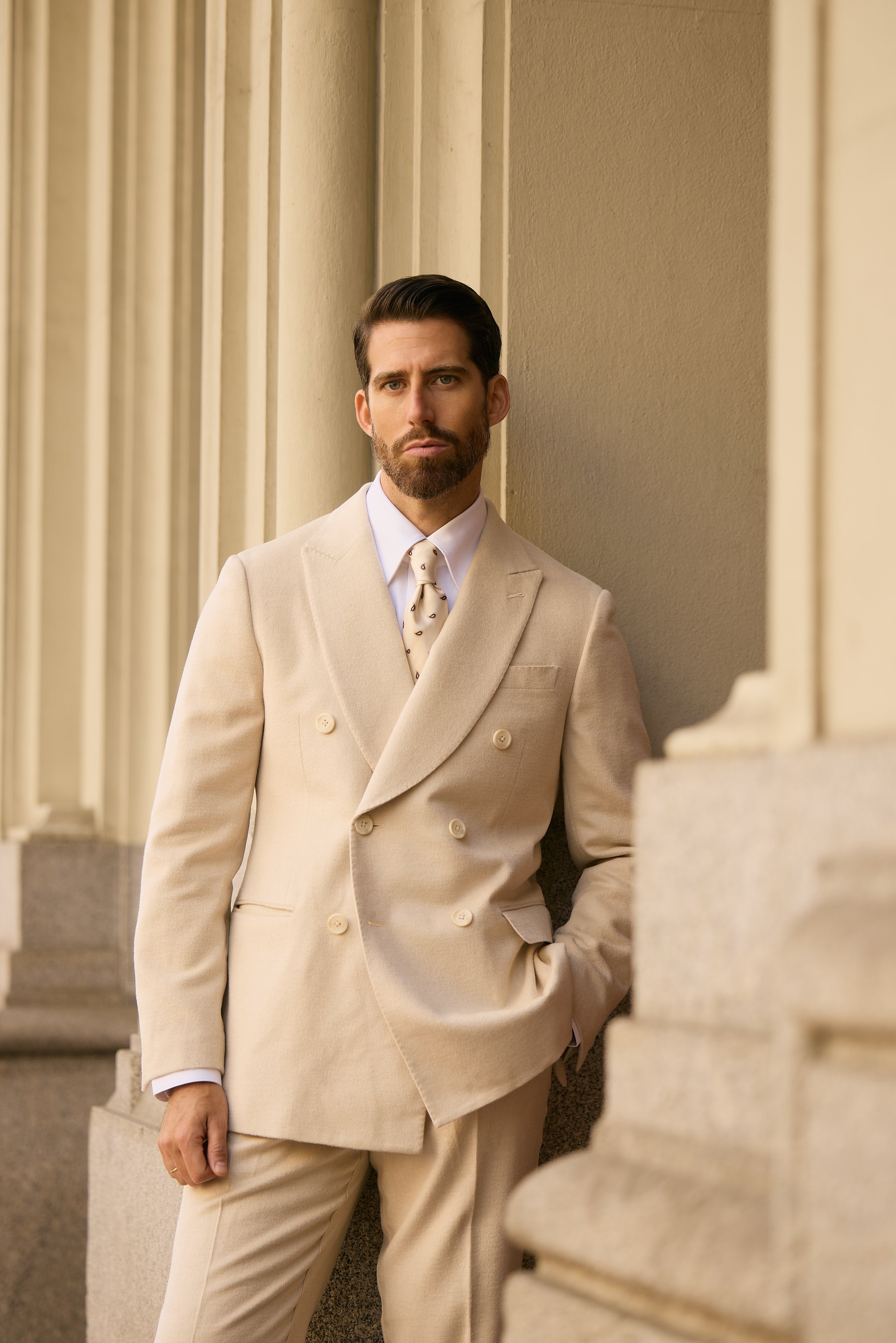 The Camel Silk DB Suit