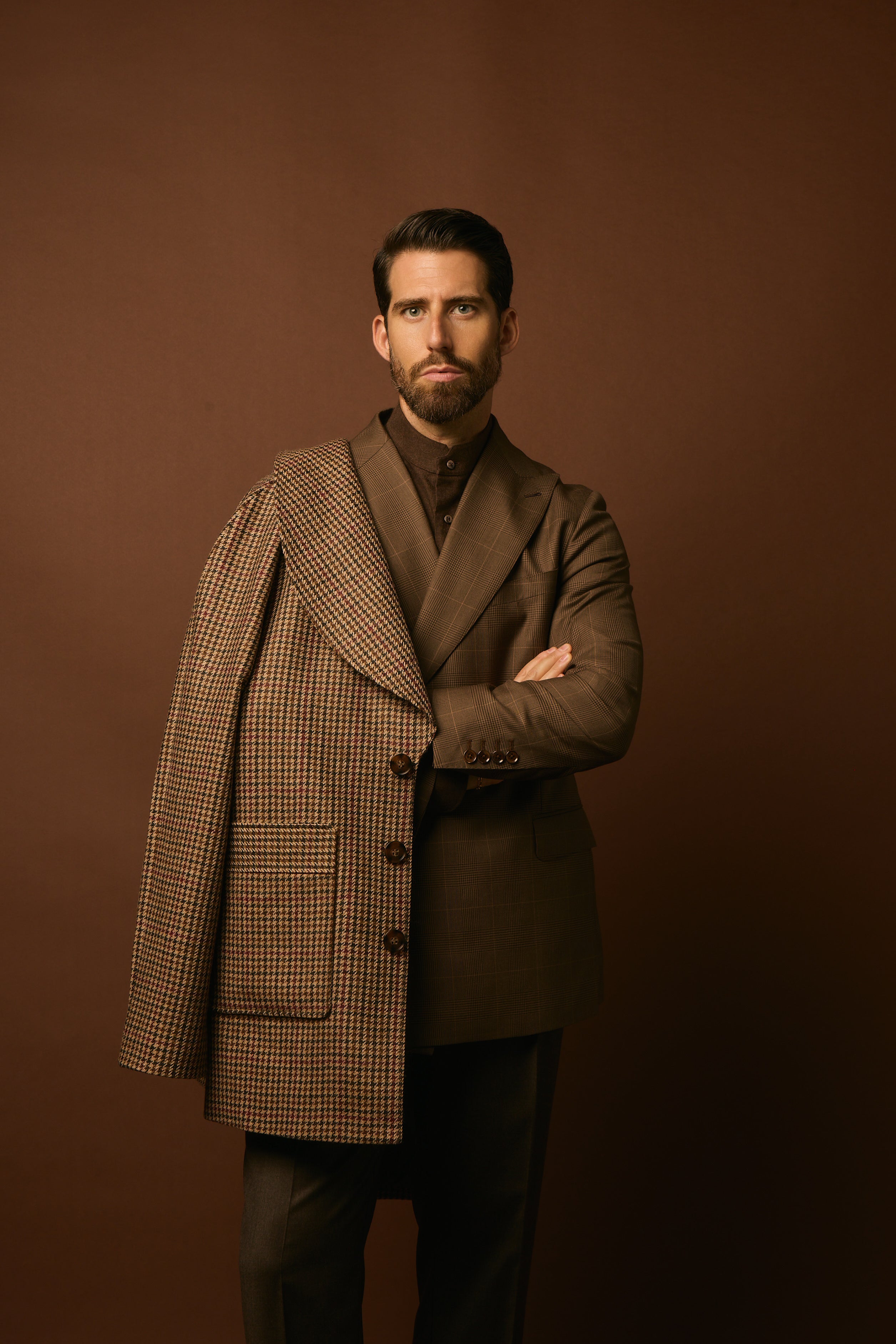 The Chestnut Glen Check DB Suit