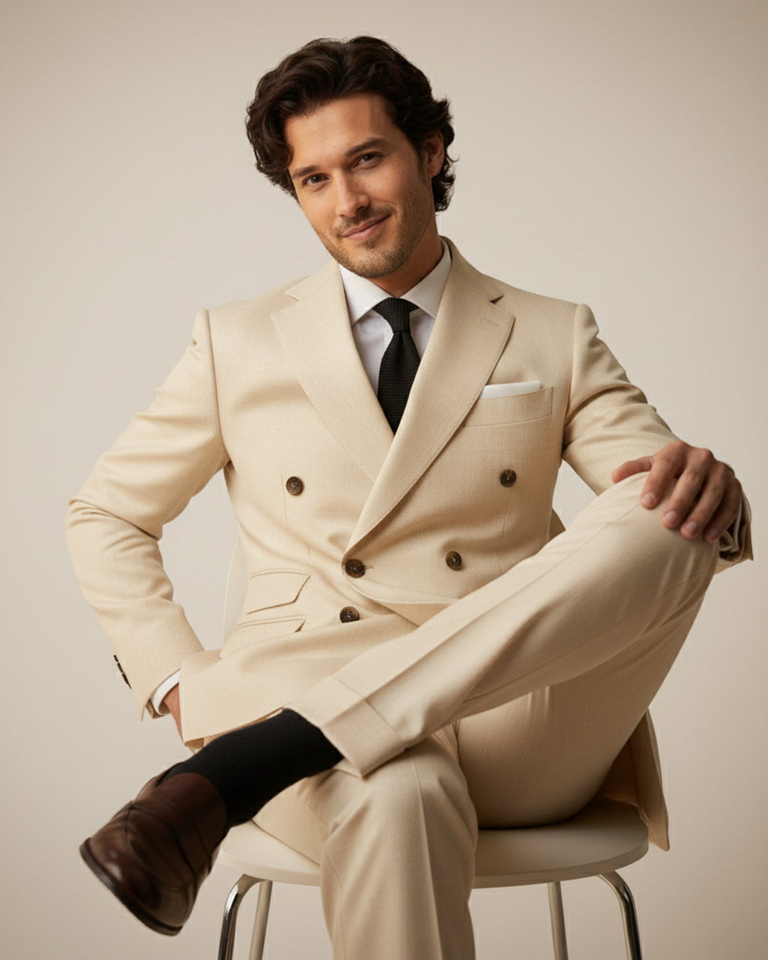 The Amalfi Cream Suit