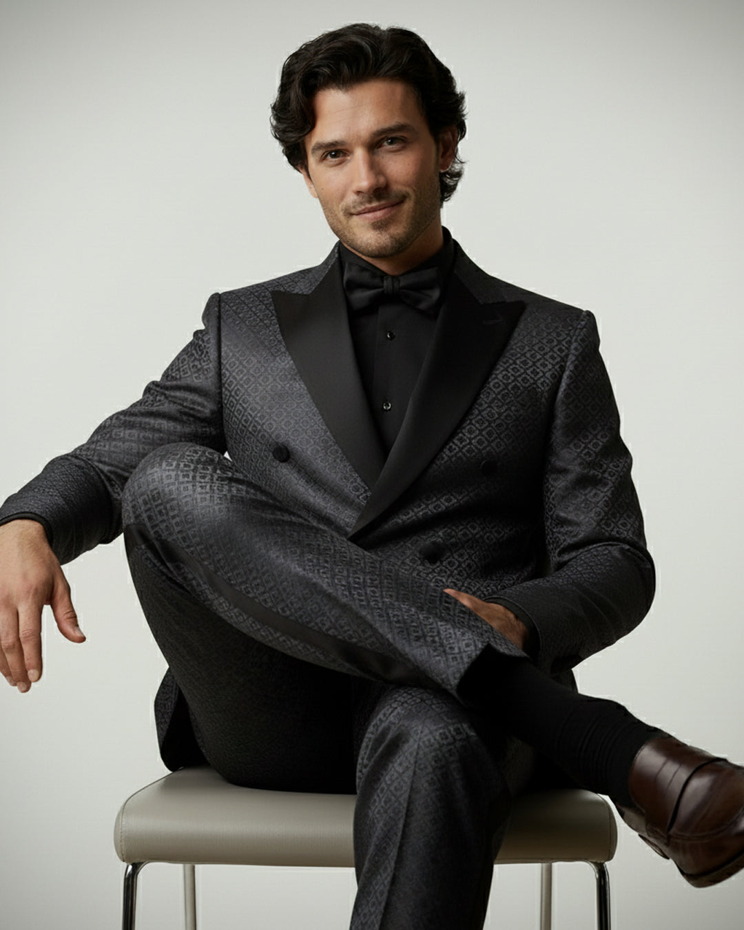 The Charcoal Jacquard Tuxedo