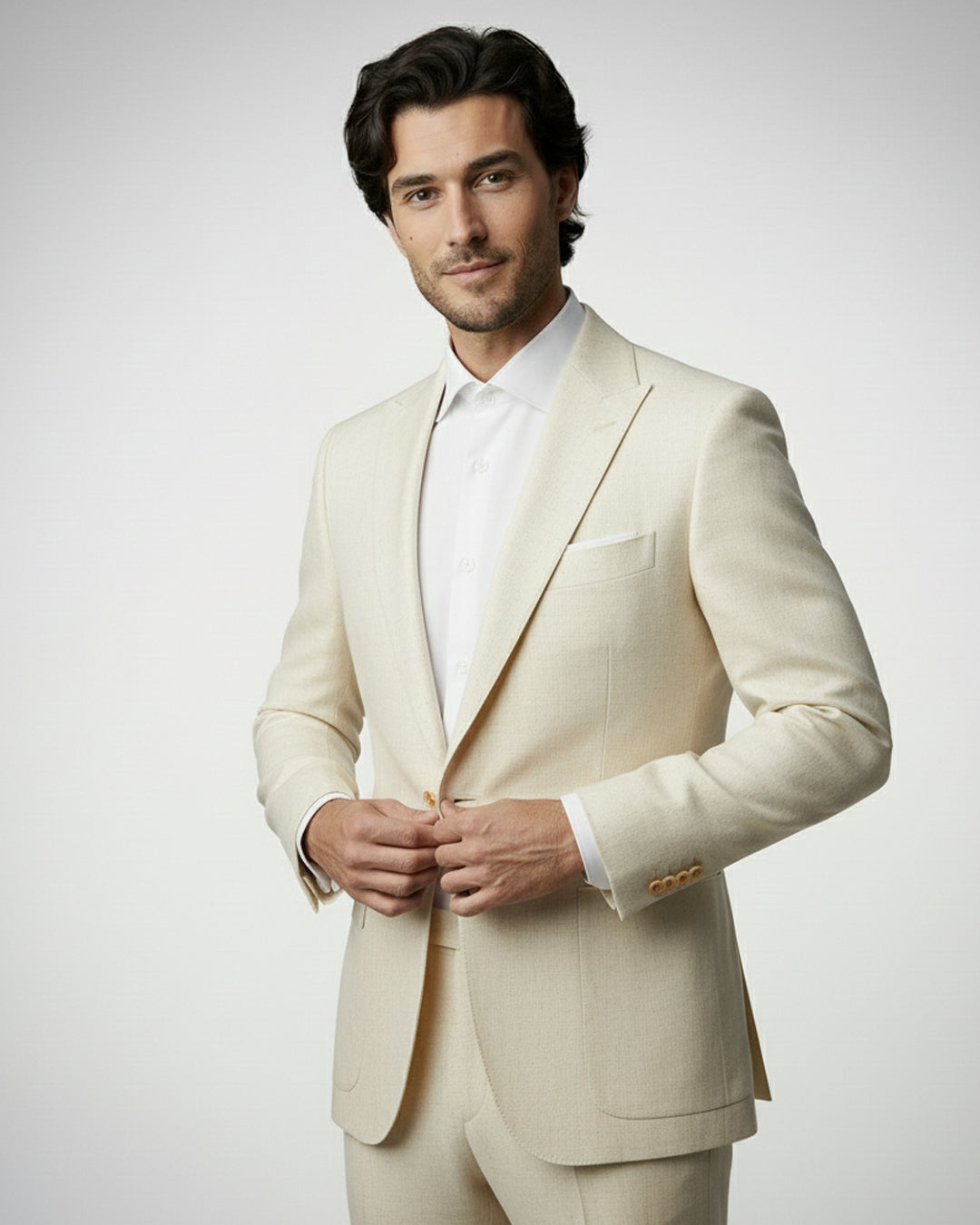 The Ivory Double Lapel Blazer