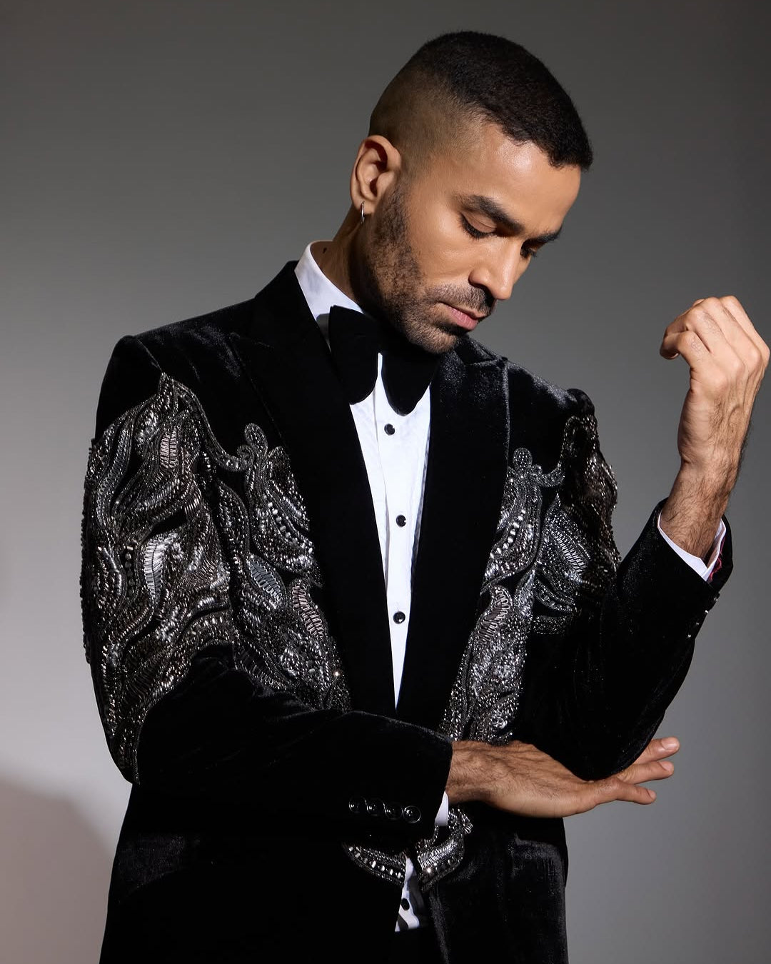 Black and Silver Noir Tuxedo