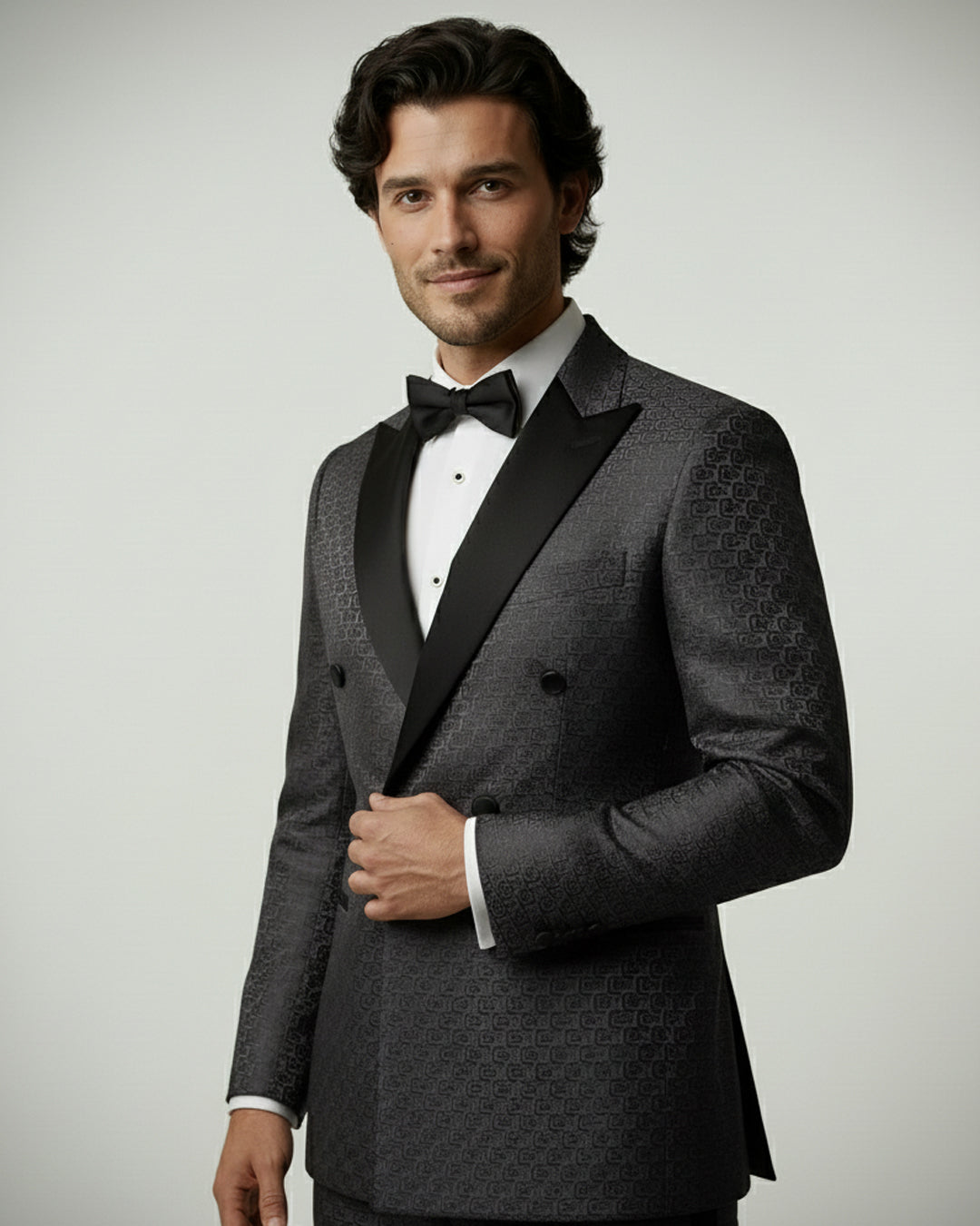 The Charcoal Jacquard Tuxedo